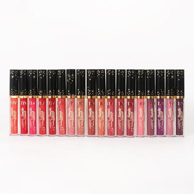 China Wholesale Custom Multicolor Six Pieces Waterproof Wrapping Glitter Lip Gloss Matte Set for sale