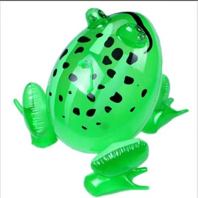 China Toy Thick PVC Inflatable Frog Beach Inflatable Water Toys Forest Theme Party Decoration for sale