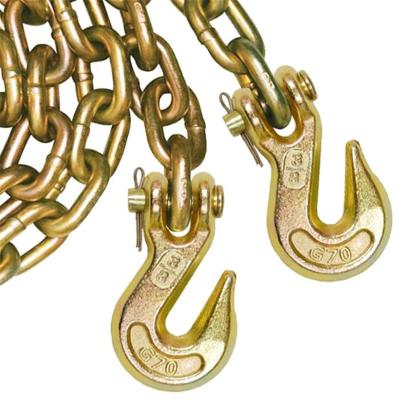 China Supply G70 lashing chain with two grab hooks Te koop