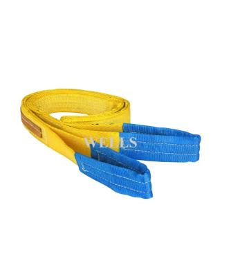 China Wells Flat Eye Polyester Polyester Webbing Sling More Than 12 Tons  With CE Certification for sale