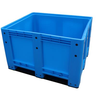 China Single Faced Heavy Duty Plastic Box Pallet 1200*1000*760, Pallet Boxes For Sale for sale