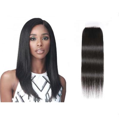 China 6x6 Lace Closure Soft Smooth HD Thick Shedding Swiss Barely Shedding Lace Up Brazilian Straight Hair Closure Lace Headband Virgin Hair Bundles Closure Extension for sale