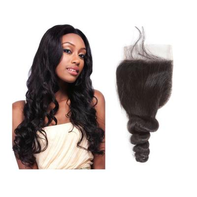 China Swiss Lace Front Closure With Baby Hair Lace Front Closure Brazilian Loose Wave Factory Wholesale Cheap Loose Sellers for sale