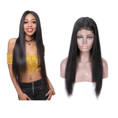 China Silky Straight Wave 6x6 Virgin Hair Wig Pre Plucked Brazilian Straight Human Hair HD Lace Closure Wig Transparent Lace Frontal Wig Seller for sale