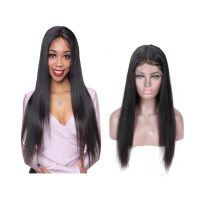 China Silky Straight Wave 5x5 Pre Plucked Virgin Human Hair HD Lace Frontal Closure Straight Transparent Wig Brazilian Human Hair Wig Seller for sale