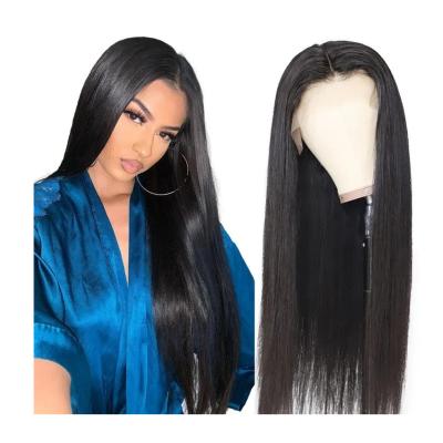 China Hot Sale More Natural Bleached Knots 180% Density Human Hair Wigs 360 Density Silky Straight Virgin Human Hair Lace Band Transparent Swiss Wigs for sale