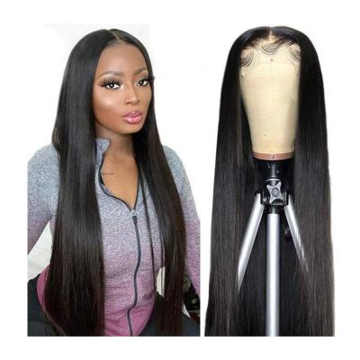 China More Natural 180% Density Hair Lace Band Wigs Pre Plucked Silky Straight Transparent Swiss Lace 10A Grade 13x6 Lace Front Wigs for sale