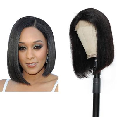 China Wholesale Silky Straight Peruvian Bob Wigs 180 Density HD Lace Up Cuticle Aligned Virgin Wigs 4x4 Lace Closure Short Hair Wigs For Women for sale