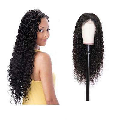 China Deep Wave Lace Closure Wigs Human Hair Pre Plucked Brazilian HD Lace Frontal Wig Virgin Human Hair Wig For Black Women Vendors for sale