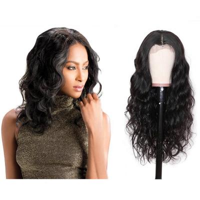 China Body Wave Human Hair Lace Front Wigs Pre Plucked Brazilian Transparent Swiss Lace Frontal Front Wig Vendor Wig HD 4x4 Closure for sale