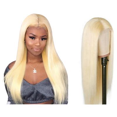 China Silky Straight Wave 613 Human Hair Wig Seller 4x4 Closure HD Lace Frontal Virgin Hair Transparent Swiss Lace Front Wig For Black Women for sale