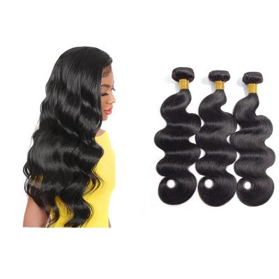 China 2pc Soft Smooth Thick Shedding Barely Body Wave Bundles Virgin Cuticle Aligned Hair Weave Bundles Unprocessed Remy Hair Weaving Brazilian Hair Bundle Seller for sale