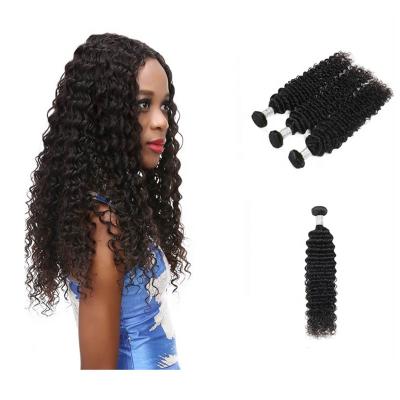 China Cheap Brazilian Deep Wave Hair Bundles Brazilian Hair Weave Bundle Remy Hair Bundle Extension Vendor Wholesale For Colored Women for sale