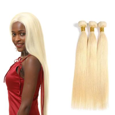 China Silky Straight 613 Blonde Virgin Brazilian Hair Weave Bundles Remy Human Hair Weaving Factory Hair Bundle Extension Wholesale Vendors for sale