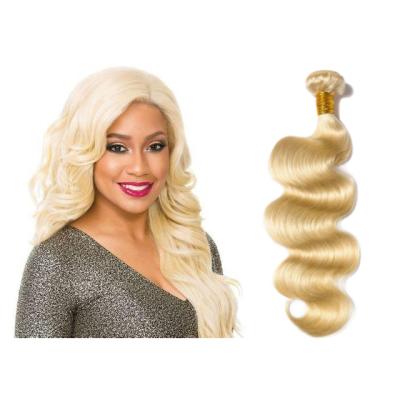 China Hot Sale 613 Silky Straight Wave Blonde Hair Weave Bundles European Grade 8A Virgin Hair Bundles 613 Blonde Body Wave Hair Extensions for sale