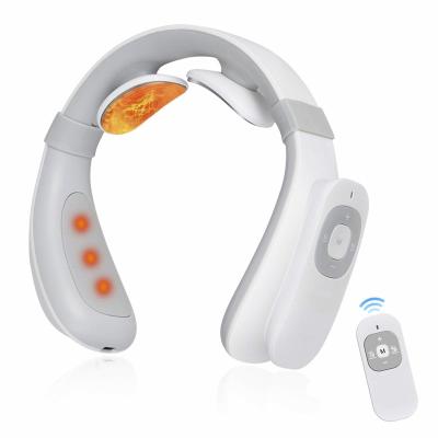 China Wireless Remote Control Electric Cervical Intelligent Neck Massager Smart Neck Shoulder Massager for sale