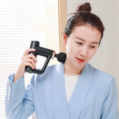 China 2021 Best Selling Cheapest LCD Screen Home Fitness Electric Black Exercise Body Deep Relax Muscle Mini Massage Gun for sale