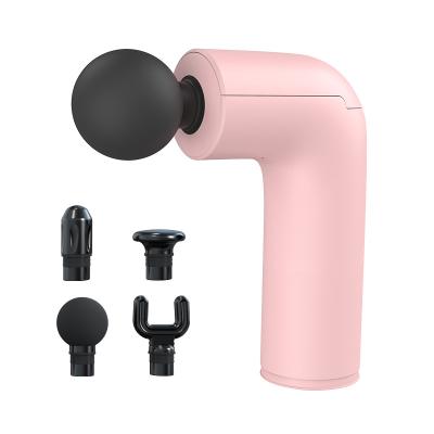 China New Arrival 4 Speed ​​Body Positioning Grip Electric Percussion Relax Deep Tissue Vibration Mini Muscle Massage Gun for sale