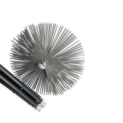 China Viable Wholesale Stainless Steel Wire Chimney Cleaning Brush Kits With PP Rod for sale