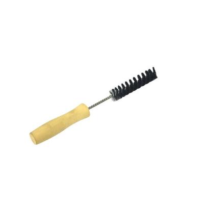 China Long Lasting High Quality Wooden Handle Steel Wire Bristle Beard Brush Sweeper for sale