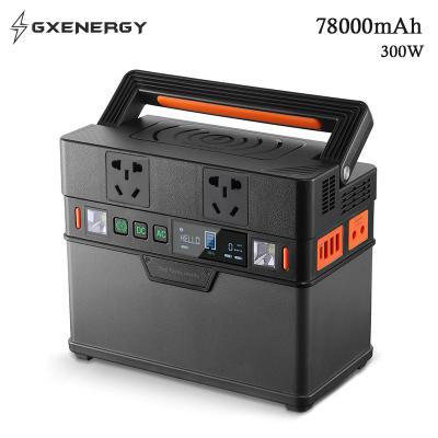 China 300W 78000mAh 700W Battery Power Station Lithium Battery LCD Display Wireless Charging Portable Outdoor Portable Battery for sale