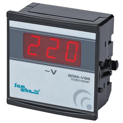 China Cheap Professional Manufacture 96*96 Single Phase AC Digital Display Voltmeter 220V 91x91mm for sale