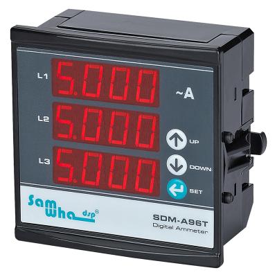 China Wholesale 140V - 270V Samwha-dsp SDM-A96T Digital AC Volt DC Ammeter 91x91mm for sale