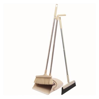 China Leasylife Broom Dustpan Floor Home Hygienic Cleaning Three-piece Scraper for sale