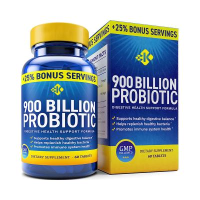 China Immune & Digestive OEM Healthcare Supplement 900 Billion CFU Lactobacillus Delbrueckii Probiotics Tablets with Lactobacillus Reuteri Probiotics for sale