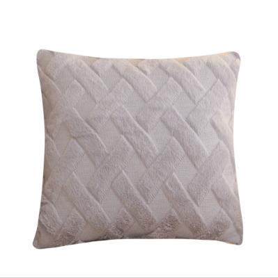 China New Plush Bay Window Musical Nordic Style Embroidered Cushion Pillow Case Office Yoga Pillowcase for sale