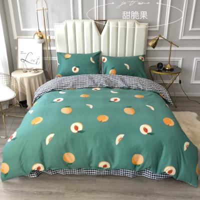 China Anti-static Chinese Made Cotton Bedding Set Large Bedspread Sheet Set Fruit Pattern Luxurious Bedding for sale