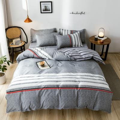 China Wholesale 100% Polyester Anti-static Microfiber Large Bedding Home Bedding Set for sale