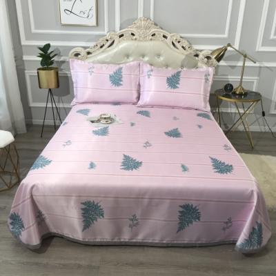 China Anti-static style solid ice sheet summer mattress silk machine washable/sheet comforter cover bedding for sale