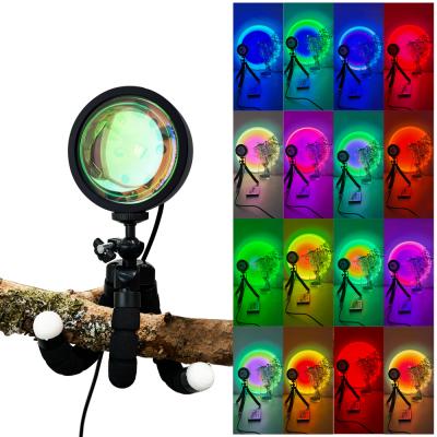 China Modern BOKUN APP Dropship and Flexible Tripod Remote Sponge Controller Leg Spotlight RGB LED Floor Sunset Lamp for sale