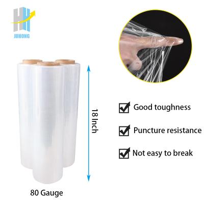 China Amazon China Hot Moisture Proof Manufacturer For Molded Pallet Wrapping Stretch Polyethylene Packing Protection Pe Lldpe Plastic Film Rolls for sale