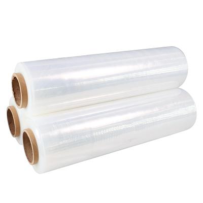 China LLDPE moisture proof plasic stretch film with high strength and new material transparent wrapping film for sale