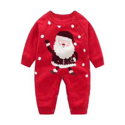 China Charmkey 100% Cotton Baby Jumpsuit Christmas Casual Baby Clothes For Winter for sale