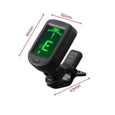 China GUITAR Digital LCD Display Guitar Tuner and Metronome for Bass Guitar Accessories 360 Degree Rotate One Clip Guitar Tuner for sale