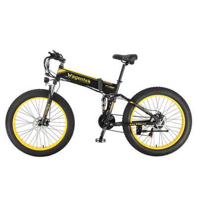 China Aluminum Alloy 26 Inch Fat Tire 4.0 Lithium Battery 48V 15Ah 500W Hidden Bicycle Electric Bike E Bike for sale