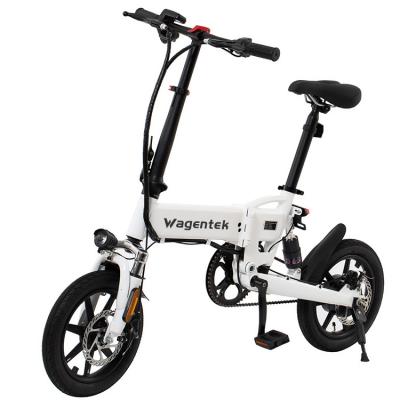 China Aluminum Alloy new model 2 wheels mini folding electric bike 14inch e-bike electrical bikes rower elektryczny for sale