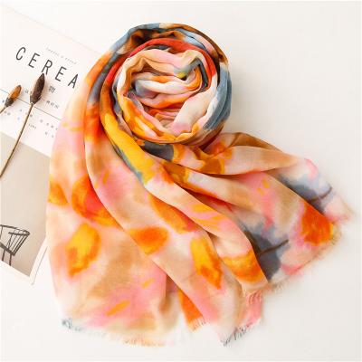 China Decorate 2022 New Spring Winter Scarf Women Soft Silky Thin Designer Hijab Luxury Scarf for sale