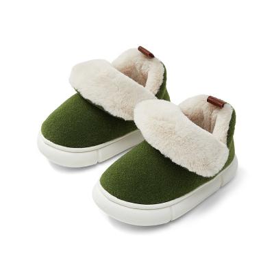 China UTUNE Factory Sale Lightweight Parent-child Rejects Snow Warm Indoor Home Fur Shoes Ankle Boots Men Women Fluffy Shoes for sale