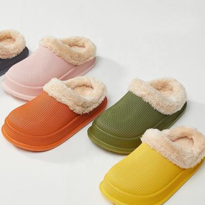 China UTUNE Slippers Wholesale Lightweight Kids Slippers EVA Platform Waterproof Fashion Fur Home Indoor Shoes For Girls Boys Kids for sale