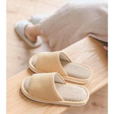 China SHOCK ABSORBING UTUNE Wholesale 2021 Non-slip Ladies Slippers Opening Home Canvas Slippers Women Slippers for sale