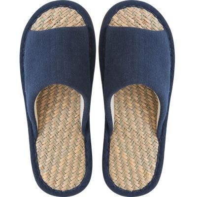 China UTUNE Summer Slides Indoor Shoes Air Freshener Slippers Men's Cotton Linen Bamboo Breathable Canvas Slippers for sale