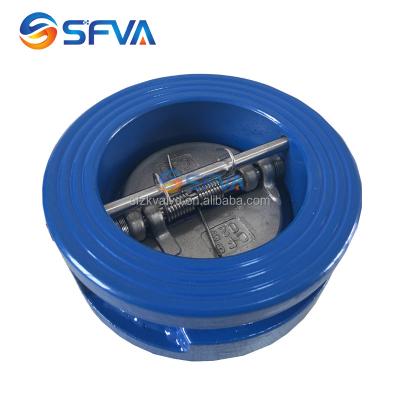 China General Sfva Brand Good Quality Cast Iron Wafer Type Double Door Double Plate Check Valve for sale