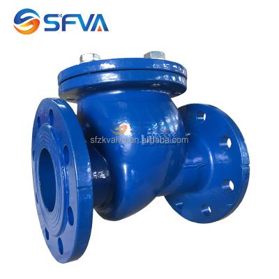 China SFVA brand good quality din3202 f6 general cast metal seat swing check valve pn16 for sale