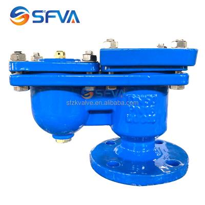 China SFVA BRAND GOOD QUALITY GENERAL IRON PN16 DOUBLE BALL AIR RELEASE VALVE for sale