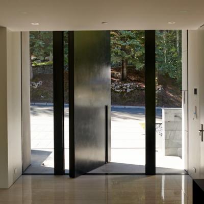 China modern exterior steel pivot door modern entry timebr pivot front doors interior for sale