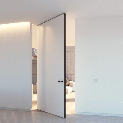 China Modern Pivot Door Modern Wood Pivot Interior Wood Door with Aluminum in Canton for sale